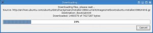 unetbootin1 download progress window unetbootin1 download progress window